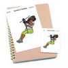 Zipline adventure tour - Large / Extra large planner stickers 'Nia/Brown skin', L1187/XL1187