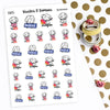 Piiku Planner Stickers - Cute and Fun Signs with Social Media Names, S0035