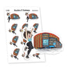 Attend a Concert Planner Stickers | Music and Fun Stickers for Journaling and Planning | Nia - S1445/S1450