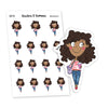 Life begins after coffee planner stickers, Vaalea - S0277-278, Coffee Planner Stickers, Life Stickers