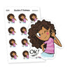 I'm OK planner stickers, Vaalea - S0341-342, I'm fine planner stickers