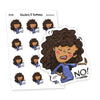 NO! planner stickers, Vaalea - S0344-345, Stop planner stickers