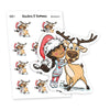 Christmas Time Planner Stickers, Vaalea - S0449-450, Christmas deer