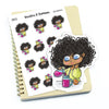 Planner stickers "Zuri" - Drink smoothie and make your day, S0875/S0899/S0875blue, Detox stickers