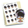 Planner stickers "Zuri" - Coffee now, tea later, S0876/S0900/S0876blue, Drink stickers