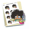 Planner stickers "Zuri" - Ironing, S0883/S0907/S0883blue, Housekeeping stickers