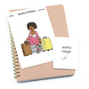 Large / Extra large planner stickers - Let's Get Lost, Nia/Brown skin, L1442/XL1442