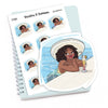Summer Planner Stickers 'Jada' - Pool Girl with Cocktail, S1464