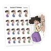 Wall Painting Planner Stickers | DIY Home Renovation Stickers | Painting Project Planner Stickers | Home Remodel Stickers, Nia - S1500/S1504