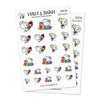 Piiku planner stickers - Summer, S0034, sun stickers, kawaii stickers