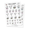 Piiku planner stickers - Pregnancy, S0041, pregnancy stickers, kawaii stickers