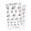 Piiku planner stickers - ... days left until my birthday, S0047, birthday stickers, kawaii stickers, planner stickers