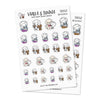 Piiku planner stickers - My dog, S0052, dogs stickers, kawaii stickers