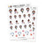 Tumma planner stickers - Instaday, S0002, ig stickers, music stickers
