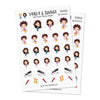 Tumma planner stickers - Beauty, S0008, beautiful stickers, take care of yourself stickers