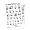 Piiku planner stickers - Photo, S0023, foto stickers, kawaii stickers, take pictures