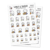 Piiku planner stickers - My cat, S0053, cats stickers, animal kawaii stickers