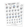 Piiku planner stickers - Pool, S0054, pool stickers, swimming kawaii stickers