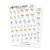 Tumma doodle stickers - Party, S0063, cocktail stickers, champagne stickers