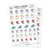Piiku doodle stickers - Housework, S0067, iron stickers, detergent stickers