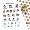 Tumma planner stickers - Housework, S0009, cleaning stickers, kawaii stickers