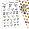 Piiku planner stickers - Home repair, S0049, repairs stickers, kawaii stickers