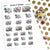 Planner stickers Piiku - Travel trailer, S0079, travel stickers, trailer stickers, daily stickers, vacation