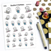 Ensi - Planner girl stickers, S0094, Planning time, Kawaii stickers, Cute Planner Girl Stickers, Girlboss stickers