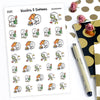 Ensi - Hiking. Camping. Diving. planner stickers, S0097, Travel stickers, Hiking stickers, Camping stickers, Diving stickers