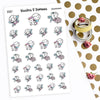 Piiku planner stickers - Fairy, S0051, fairy stickers, kawaii stickers, unicorn stickers
