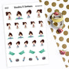 Tumma planner stickers - Workout, S0001, sport stickers, kawaii stickers