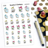 Winter is Magic planner stickers, Ensi - S0164, Winter stickers, Cute stickers, Snowman stickers, Sledding, Snowballs stickers