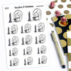 TV Show Planner Stickers, Ensi - S0251, Watch TV stickers, TV Planner Stickers, Television Stickers