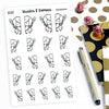 Peek-a-boo Planner Stickers, Ensi - S0262, Cute stickers, Peeking Planner Stickers, Peeping