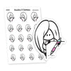 Peeping Planner Stickers, Ensi - S0264, Cute stickers, Peek-a-boo planner stickers, Peeking