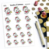 Merry Christmas Planner Stickers, Ensi - S0255, Christmas bell planner stickers