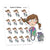 Did you study hard today? planner stickers, Vaalea - S0274-275, Study stickers, School, College stickers