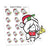Merry Christmas Planner Stickers, Ensi - S0255, Christmas bell planner stickers