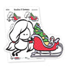 Santa Planner Stickers, Ensi - S0254, Christmas planner stickers, Christmas sledges