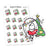 Christmas Song Planner Stickers, Ensi - S0253, Christmas planner stickers