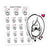 Planner Stickers Ensi - Love is..., S0219, Motivational stickers