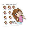 I'm OK planner stickers, Vaalea - S0341-342, I'm fine planner stickers