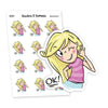 I'm OK planner stickers, Vaalea - S0341-342, I'm fine planner stickers