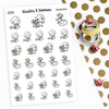 Piiku planner stickers - Bills, S0334, Pay Bills, Bills Due Stickers