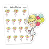 Happy Birthday Planner Stickers, Vaalea - S0280-281, Birthday stickers
