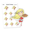 Apple pie Planner Stickers, Vaalea - S0286-287, Cooking stickers