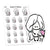 Planner Stickers Ensi - My little girl, S0235, Girl stickers