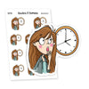 I just need more time planner stickers, Vaalea - S0338-339, Time planner stickers