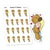 You're my love planner stickers, Vaalea - S0374-375, Love planner stickers, Teddy bear