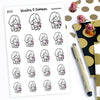 Planner Stickers Ensi - My little girl, S0235, Girl stickers